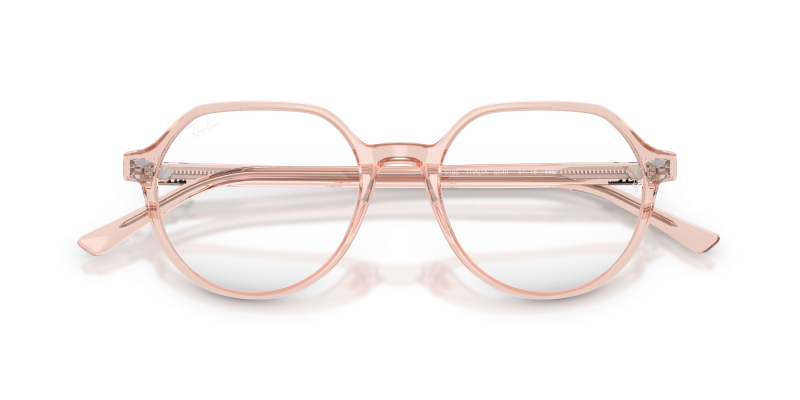 Rayban RX5395 8540 close-up สีชมพูโปร่งใส