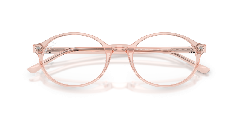 Rayban RX5429 8540 close-up สีชมพูโปร่งใส