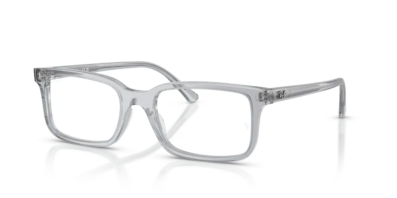 กรอบแว่นสายตา Rayban RX5445F-8225 Transparent Grey แว่นสายตา Rayban RX5445F 8225 สีเทาโปร่งใส ทั้งสองเพศ