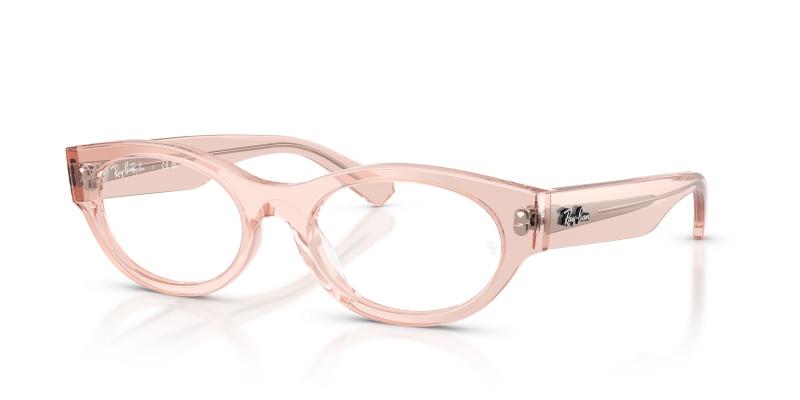 กรอบแว่นสายตา Rayban RX5447-8540 Transparent Pink แว่นสายตา Rayban RX5447 8540 สีชมพูโปร่งใส ทั้งสองเพศ