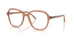 กรอบแว่นสายตา Rayban RX5456-8537 Transparent Brown Rayban RX5456 8537 แว่นสายตาสีน้ำตาลใส ทั้งสองเพศ
