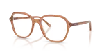กรอบแว่นสายตา Rayban RX5456-8537 Transparent Brown Rayban RX5456 8537 แว่นสายตาสีน้ำตาลใส ทั้งสองเพศ