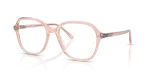 กรอบแว่นสายตา Rayban RX5456-8540 Transparent Pink Rayban RX5456 8540 แว่นสายตาสีชมพูใส ทั้งสองเพศ