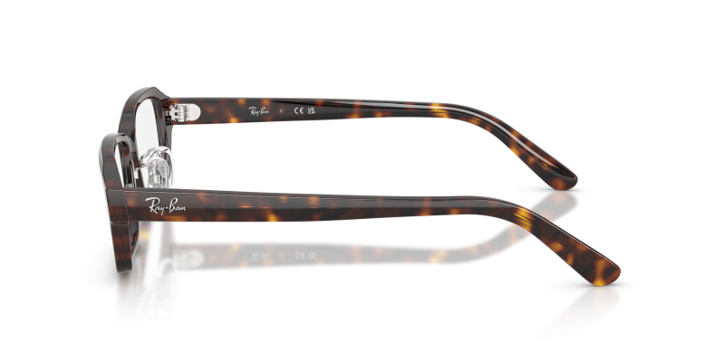 แว่นสายตา Rayban RX5458D 2012 มุมข้าง ลายอะซิเตทฮาวานาคานต่ำ