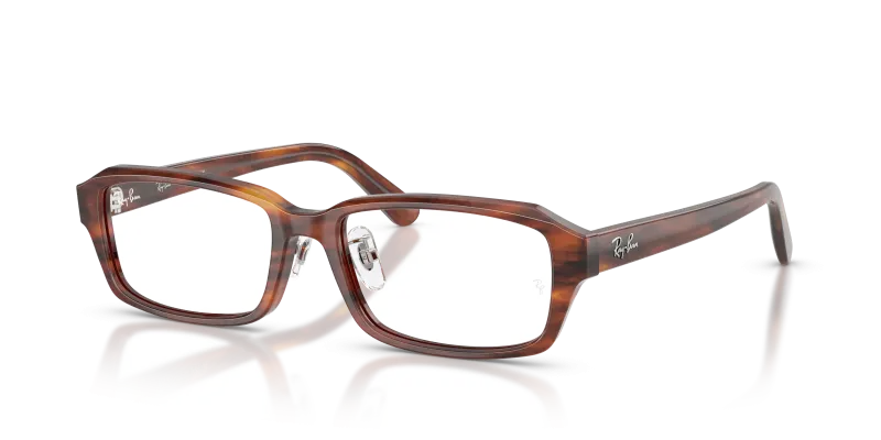 กรอบแว่นสายตา Rayban RX5458D-2144 Striped Havana แว่นสายตา Rayban RX5458D 2144 ลายแถบฮาวานา ทั้งสองเพศ