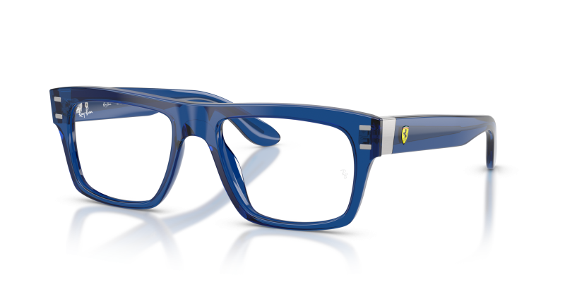 กรอบแว่นสายตา Rayban RX5459M-F711 Transparent Blue แว่นสายตา Rayban RX5459M-F711 มุมเฉียง สีน้ำเงินโปร่งใส สำหรับทุกเพศ