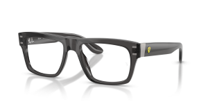 แว่นสายตา Rayban RX5459M-F713 มุมเฉียง สีเทาโปร่งใส สำหรับทุกเพศ
