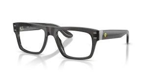 แว่นสายตา Rayban RX5459M-F713 มุมเฉียง สีเทาโปร่งใส สำหรับทุกเพศ