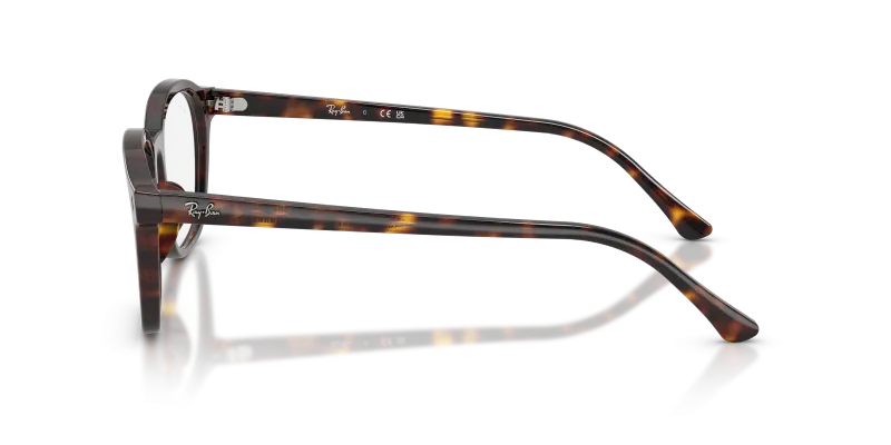 แว่นสายตา Rayban RX5460-2012 มุมข้าง ทรงสี่เหลี่ยมจัตุรัสลายฮาวานา