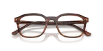 กรอบแว่นสายตา Rayban RX5460-8455 Striped Brown Rayban RX5460-8455 close-up ด้านหน้า