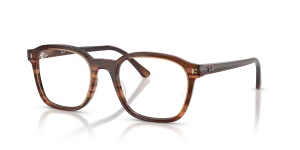 แว่นสายตา Rayban RX5460-8455 ลายแถบสีน้ำตาล ทั้งสองเพศ