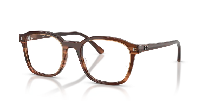 กรอบแว่นสายตา Rayban RX5460-8455 Striped Brown แว่นสายตา Rayban RX5460-8455 ลายแถบสีน้ำตาล ทั้งสองเพศ