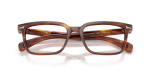 กรอบแว่นสายตา Rayban Brunel RX5534F-2144 Striped Havana Rayban RX5534F 2144 close-up ด้านหน้า