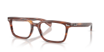 กรอบแว่นสายตา Rayban Brunel RX5534F-2144 Striped Havana Rayban RX5534F 2144 แว่นสายตาลายแถบฮาวานา ทั้งสองเพศ