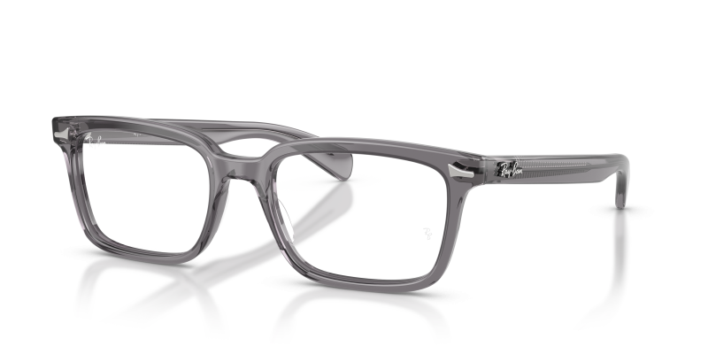 กรอบแว่นสายตา Rayban Brunel RX5534F-8268 Transparent Grey Rayban RX5534F 8268 แว่นสายตาเทาโปร่งใส ทั้งสองเพศ