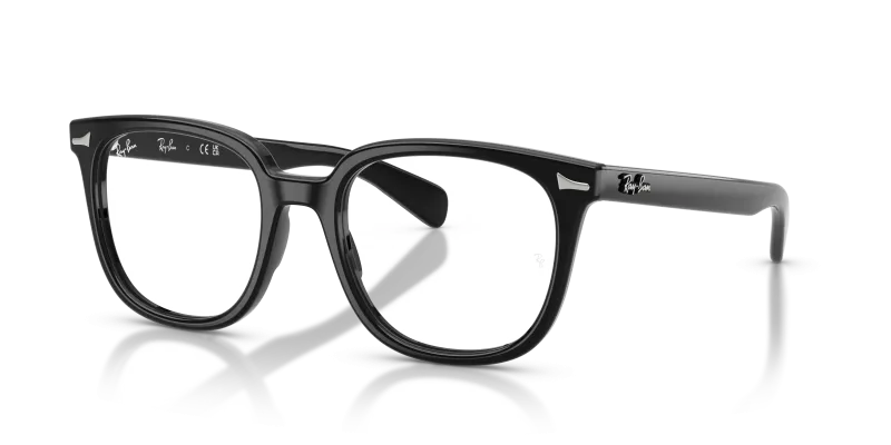 กรอบแว่นสายตา Rayban Brunel II RX5535F-2000 Black Rayban RX5535F 2000 แว่นสายตาสีดำ ทั้งสองเพศ