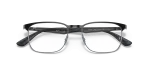 กรอบแว่นสายตา Rayban RX6363-2861 Black on Silver Rayban RX6363 2861 close-up ด้านหน้า