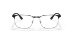 กรอบแว่นสายตา Rayban RX6363-2861 Black on Silver Rayban RX6363 2861 ด้านหน้า
