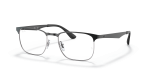 แว่นสายตา Rayban RX6363 2861 สีดำตัดพื้นเงิน ทั้งสองเพศ