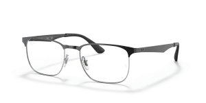 แว่นสายตา Rayban RX6363 2861 สีดำตัดพื้นเงิน ทั้งสองเพศ