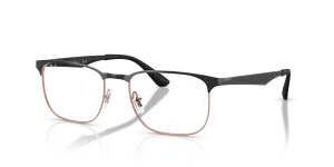 แว่นสายตา Rayban RX6363 3229 สีดำตัดทองแดง ทั้งสองเพศ