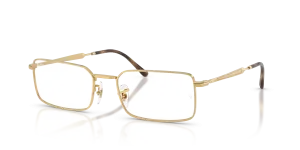 Rayban RX6557 2500 แว่นสายตาสีทอง ทั้งสองเพศ