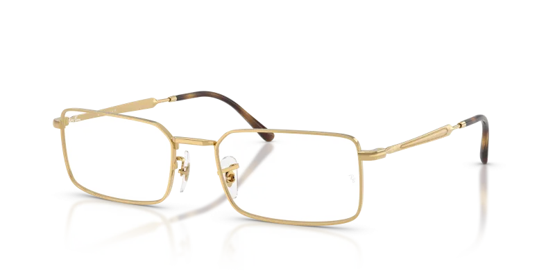 Rayban RX6557 2500 แว่นสายตาสีทอง ทั้งสองเพศ