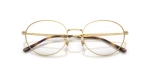 กรอบแว่นสายตา Rayban RX6558-2500 Gold Rayban RX6558 2500 close-up ด้านหน้า