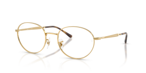 Rayban RX6558 2500 แว่นสายตาสีทอง ทั้งสองเพศ