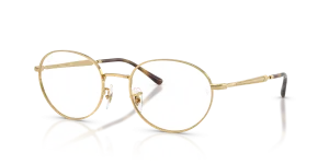 Rayban RX6558 2500 แว่นสายตาสีทอง ทั้งสองเพศ