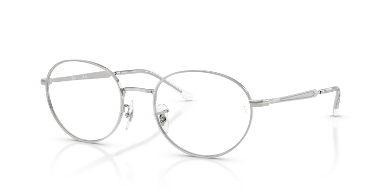 กรอบแว่นสายตา Rayban RX6558-2501 Silver Rayban RX6558 2501 แว่นสายตาสีเงิน ทั้งสองเพศ
