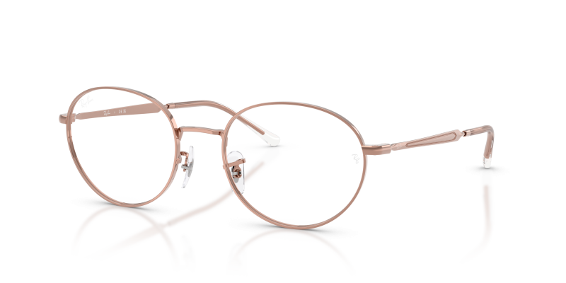 กรอบแว่นสายตา Rayban RX6558-2943 Copper Rayban RX6558 2943 แว่นสายตาสีทองแดง ทั้งสองเพศ