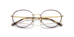 กรอบแว่นสายตา Rayban RX6558-3177 Havana on Gold Rayban RX6558 3177 close-up ด้านหน้า