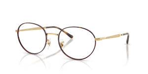 Rayban RX6558 3177 แว่นสายตาลายฮาวานาพื้นทอง ทั้งสองเพศ
