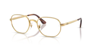 Rayban RX6559 2500 แว่นสายตาสีทอง ทั้งสองเพศ