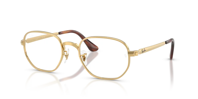 Rayban RX6559 2500 แว่นสายตาสีทอง ทั้งสองเพศ