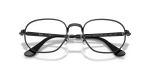กรอบแว่นสายตา Rayban Hexagonal Max RX6559-2509 Black Rayban RX6559 2509 close-up ด้านหน้า