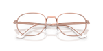 กรอบแว่นสายตา Rayban Hexagonal Max RX6559-2943 Copper Rayban RX6559 2943 close-up ด้านหน้า