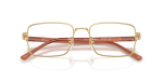 กรอบแว่นสายตา Rayban RX6560-2500 Gold Rayban RX6560 2500 close-up ด้านหน้า
