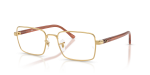 กรอบแว่นสายตา Rayban RX6560-2500 Gold Rayban RX6560 2500 แว่นสายตาสีทอง ทั้งสองเพศ