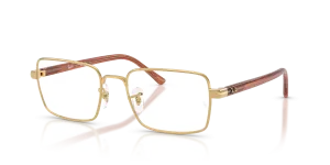 Rayban RX6560 2500 แว่นสายตาสีทอง ทั้งสองเพศ