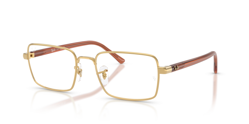 กรอบแว่นสายตา Rayban RX6560-2500 Gold Rayban RX6560 2500 แว่นสายตาสีทอง ทั้งสองเพศ