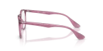 กรอบแว่นสายตา Rayban Erika RX7046-8509 Transparent Violet แว่นสายตา Rayban Erika RX7046 8509 มุมข้าง สะพานจมูก Key Bridge