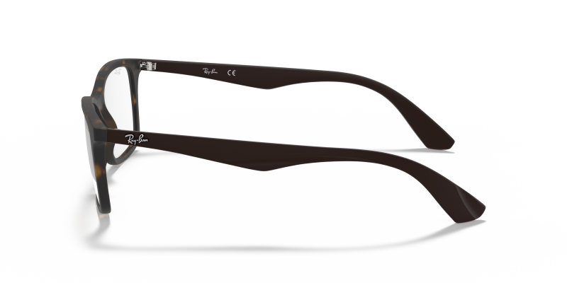 แว่นสายตา Rayban RX7047-5573 มุมข้าง ขาแว่นสีน้ำตาลเข้ม