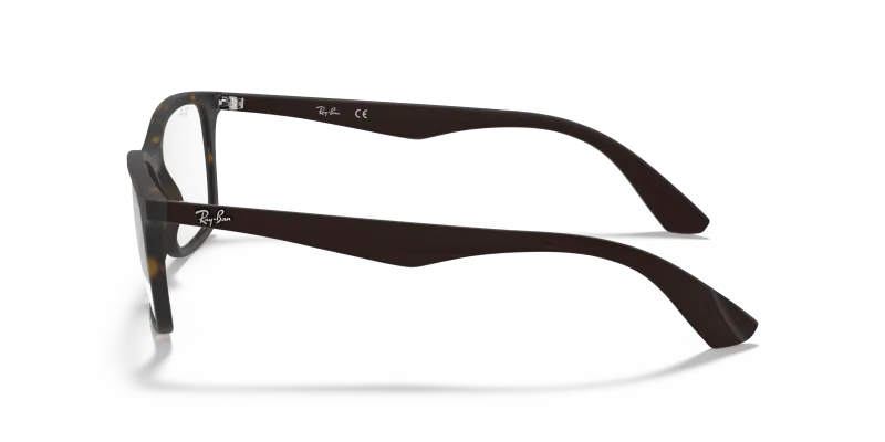 แว่นสายตา Rayban RX7047-5573 มุมข้าง ขาแว่นสีน้ำตาลเข้ม