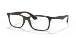 กรอบแว่นสายตา Rayban RX7047-5573 Matte Havana แว่นสายตา Rayban RX7047-5573 มุมเฉียง สีฮาวานา สำหรับทุกเพศ