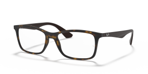 แว่นสายตา Rayban RX7047-5573 มุมเฉียง สีฮาวานา สำหรับทุกเพศ