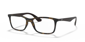 แว่นสายตา Rayban RX7047-5573 มุมเฉียง สีฮาวานา สำหรับทุกเพศ