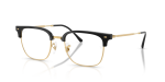 กรอบแว่นสายตา Rayban New Clubmaster RX7216F-5784 Black on Gold แว่นสายตา Rayban RX7216F 5784 สีดำพื้นทอง ทั้งสองเพศ