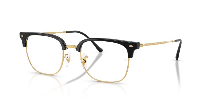 กรอบแว่นสายตา Rayban New Clubmaster RX7216F-5784 Black on Gold แว่นสายตา Rayban RX7216F 5784 สีดำพื้นทอง ทั้งสองเพศ